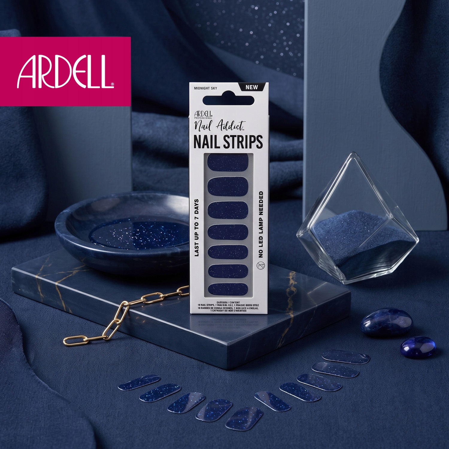 Ardell Nail Addict Nail Strips Midnight Sky